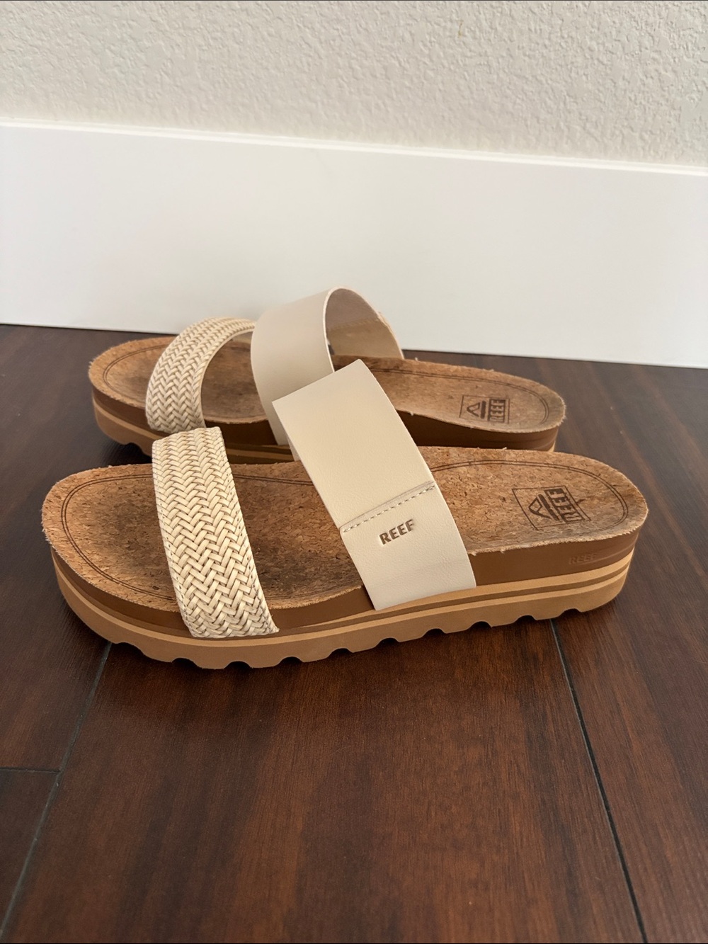 Reef Women's Hi Vista Dual-Strap Slide Sandals in vintage